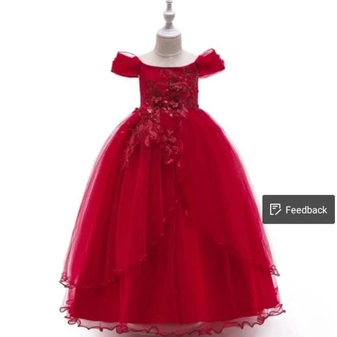 Barbie frock Sequence with pearls